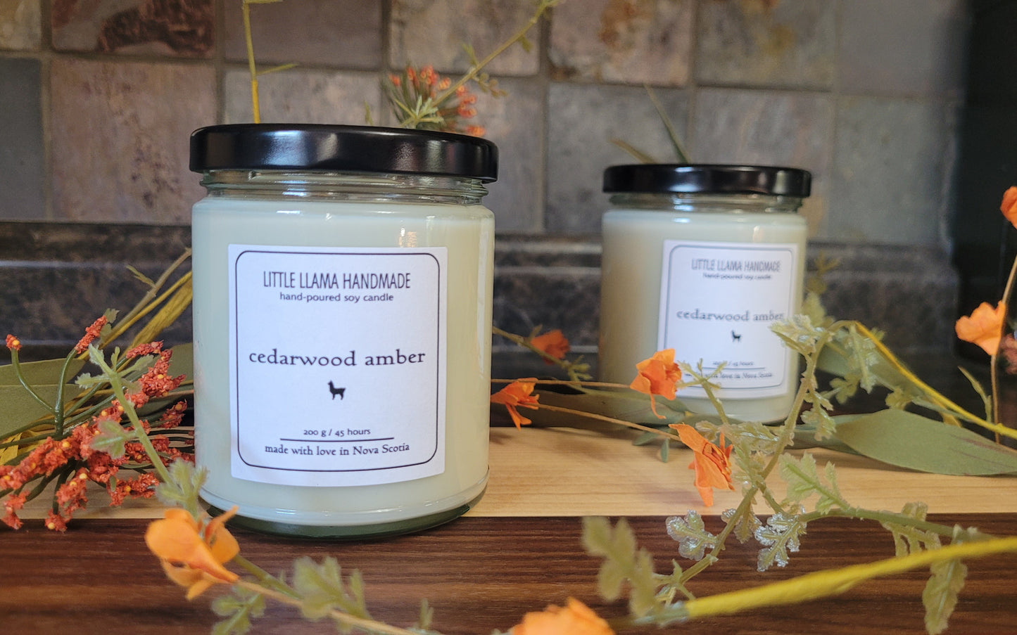 Cedarwood Amber Soy Candle