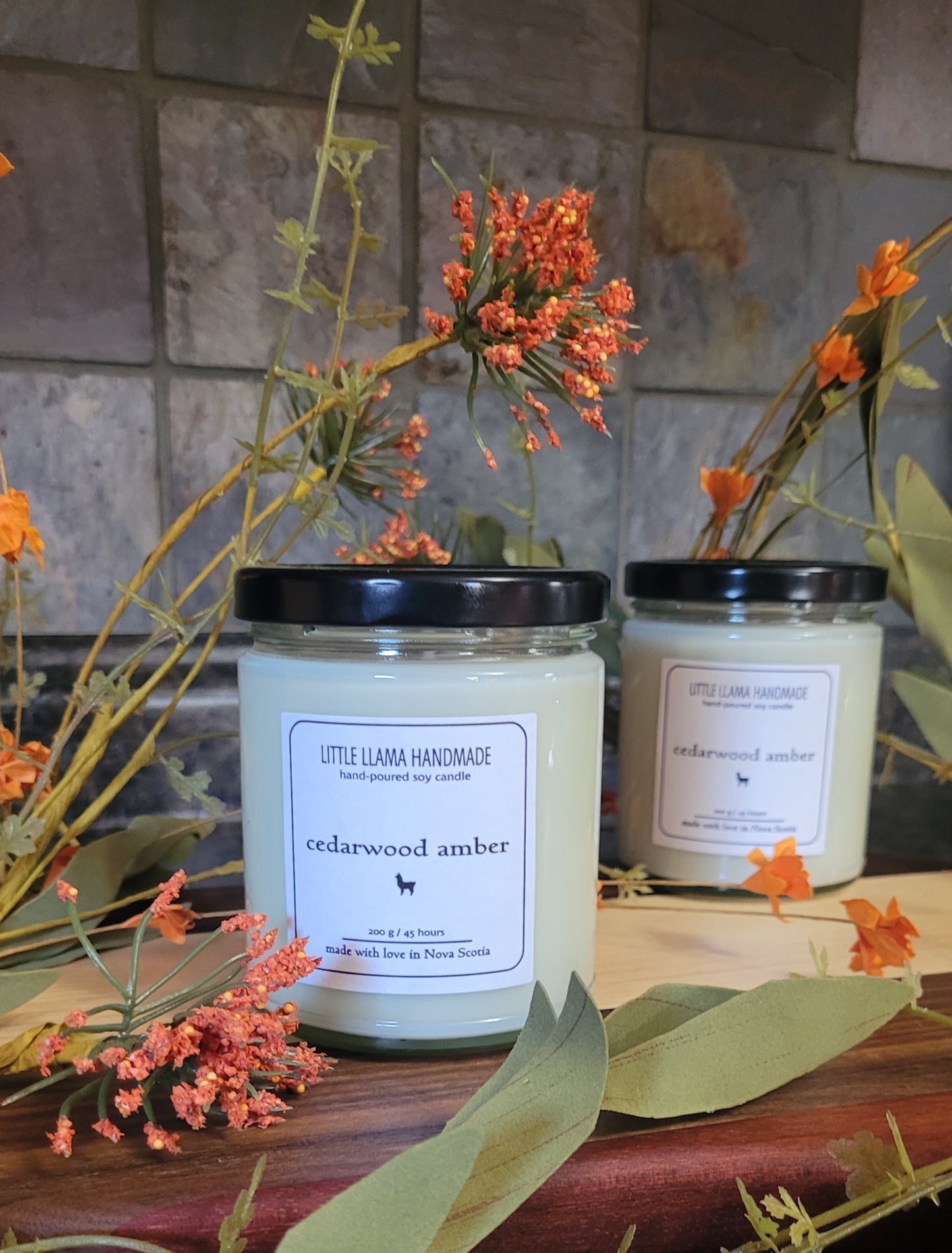 Cedarwood Amber Soy Candle