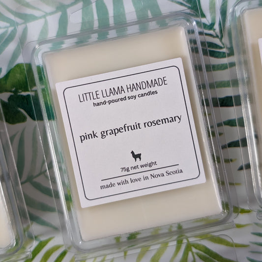 Pink Grapefruit and Rosemary Soy Wax Melt