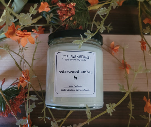 Cedarwood Amber Soy Candle