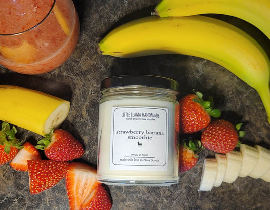 Strawberry Banana Smoothie Soy Candle